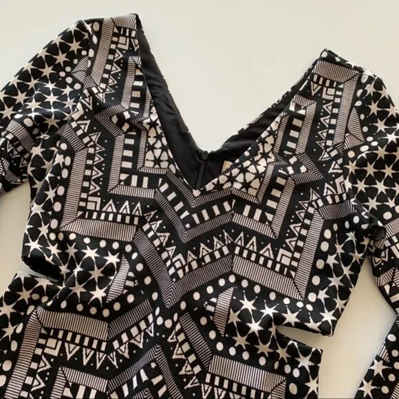 Mara Hoffman | Side Cut Out Dress Star Jacquard, Size Small - Picture 2 of 2